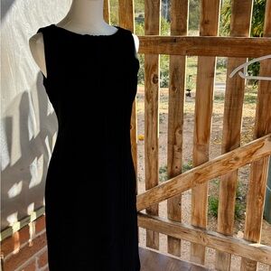Vtg 90’s Badgley Mischka black Sheath Cocktail Dress  Sz 6 / 8